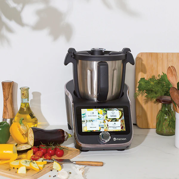 MATHON-Synexis | Robot Cuiseur Premium – 4,5L, Acier Inoxydable, 1000W, Idéal pour une Cuisine Facile