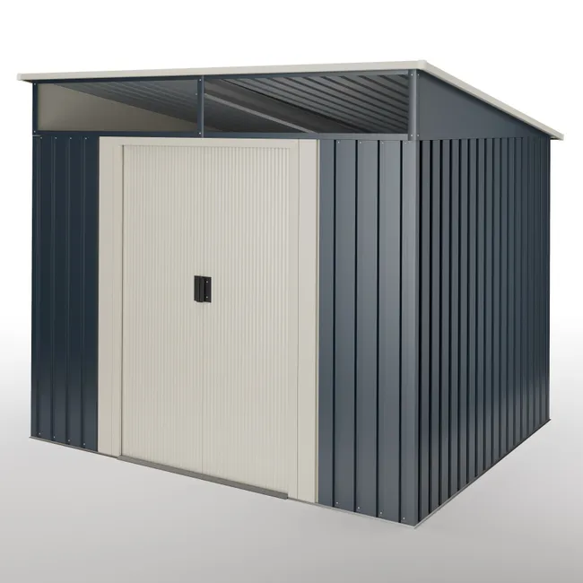 Brielle™ | Gartenhaus aus Metall 4,6m² mit Fenster - 10 Jahre Garantie - 194x239x203cm - Gartenhaus