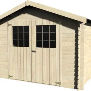 Elyria™ | Abri de jardin en bois - 8,88 m² - 2,98 x 2,98 x 2,32 m - 28 mm