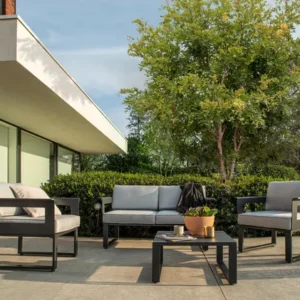 Saphira™ | Graue Gartenmöbel für 4 Personen