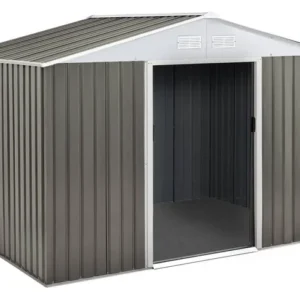 Vianor™ | Abri de jardin en métal - 5,29 m² (4,83 m² au sol) - Taupe
